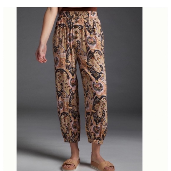 Anthropologie Odette Printed Joggers NWOT ⭐️ - Picture 2 of 4
